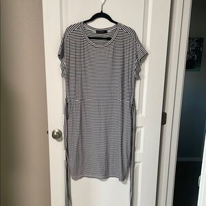 Black and White Striped Dress